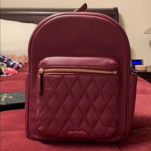Vera Bradley Leighton Backpack in Claret